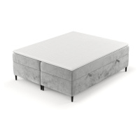 Sivá boxspring posteľ s úložným priestorom 140x200 cm Araya – Maison de Rêve