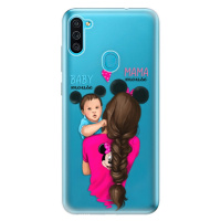 Odolné silikónové puzdro iSaprio - Mama Mouse Brunette and Boy - Samsung Galaxy M11