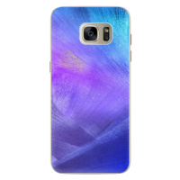 Silikónové puzdro iSaprio - Purple Feathers - Samsung Galaxy S7 Edge