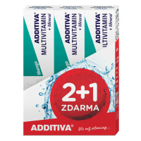 ADDITIVA súprava multivitamín 2+1 mango šumivé tablety 3 x 20 ks