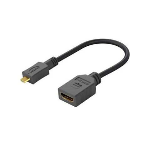 PremiumCord Flexi adaptér HDMI Typ A samica - micro HDMI Typ D samec pre ohybné zapojenie