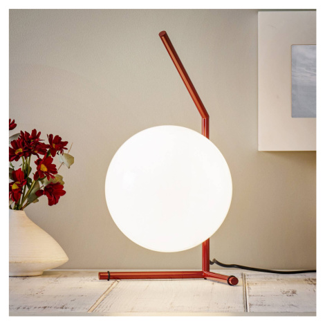 FLOS IC T1 Low designer stolná lampa burgundská