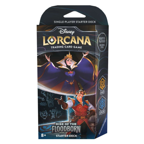 Ravensburger Disney Lorcana: Rise of the Floodborn - Starter Deck Amber & Sapphire