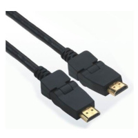 PremiumCord kábel HDMI A M/M otočné pozlátené konektory 1m