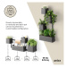 Závesné plastové kvetináče na bylinky v súprave 4 ks Cubiko – Umbra