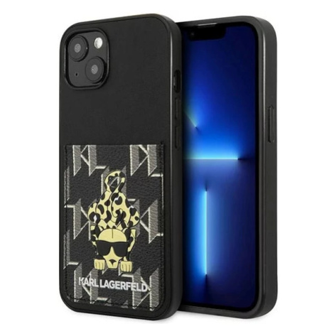 Kryt Karl Lagerfeld KLHCP13MCANCNK iPhone 13 6,1" hardcase black Karlimals Cardslot (KLHCP13MCAN