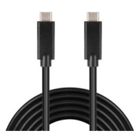 PremiumCord USB-C kábel (USB 3.1 generation 2, 3A, 10Gbit/s) čierny, 2m