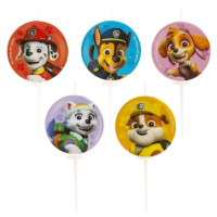 Tortové sviečky Paw Patrol 3cm 5ks - Dekora - Dekora