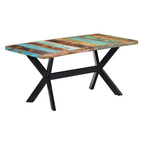 vidaXL Jedálenský stôl 160x80x75 cm, recyklovaný masív