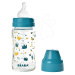 Beaba dojčenská sklenená fľaša Crown so širokým hrdlom 240 ml 911655 modrá