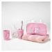 Ružová plastová súprava doplnkov do kúpeľne Zoelie – douceur d'intérieur