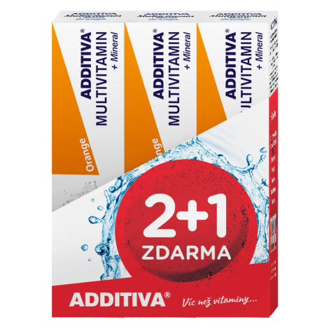 ADDITIVA sada MM 2+1 Pomaranč 60 šumivých tabliet