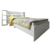 Biela jednolôžková posteľ s úložným priestorom 90x190 cm Smart – Kalune Design