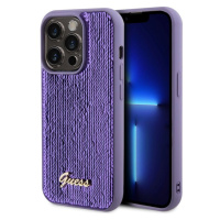 Guess Sequin Script Logo Zadný Kryt pre iPhone 14 Pro Max Purple