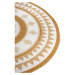 Okrovožlto-biely okrúhly vonkajší koberec ø 140 cm Jamaica – NORTHRUGS