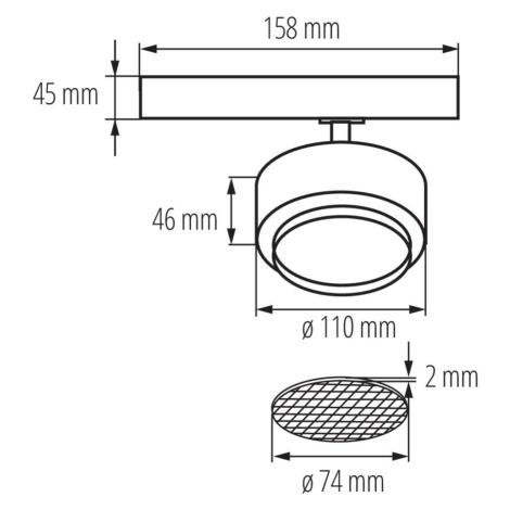 BTL 28W-930-B Svietidlo do lišty TEAR N