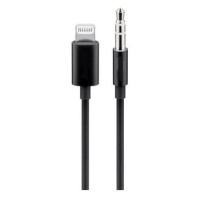 PremiumCord Apple Lightning audio redukčný kábel na 3.5 mm stereo jack, 1 m, čierny