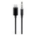 PremiumCord Apple Lightning audio redukčný kábel na 3.5 mm stereo jack, 1 m, čierny