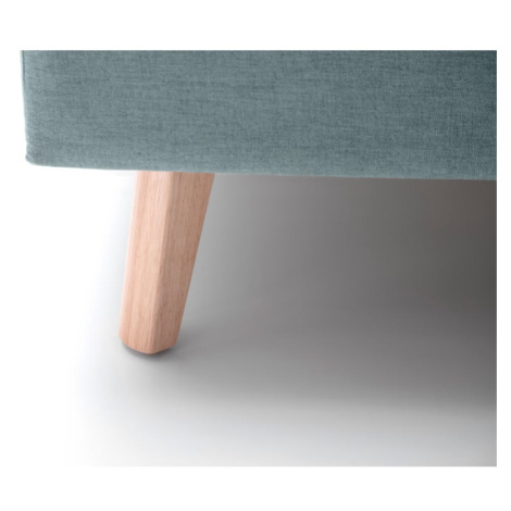 Modrá/sivá čalúnená dvojlôžková posteľ bez roštu 180x200 cm Frieda – Meise Möbel