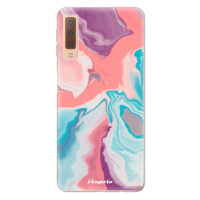Odolné silikónové puzdro iSaprio - New Liquid - Samsung Galaxy A7 (2018)