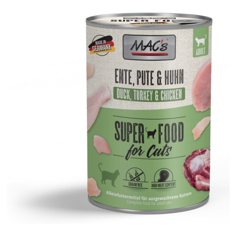 Mac´s Cat Konz. Kačica / Morka / Kurča - 400g