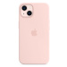 Silikónové puzdro Apple na Apple iPhone 13 MM283ZM/A Silicone Case with MagSafe Chalk Pink