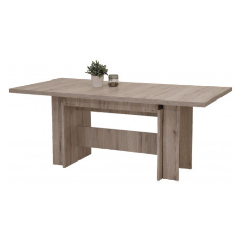 Rozkladací jedálenský stôl (5 šírok) Lia 160x90 cm, pieskový dub% Asko