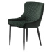 Furniria 23986 Dizajnová stolička Hallie zelený zamat