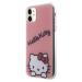 Plastové puzdro Hello Kitty na Apple iPhone 11 HKHCN61HKDSP IML Daydreaming Logo ružové