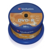 DVD-R VERBATIM 4,7GB 16x cake box (bal=50ks)