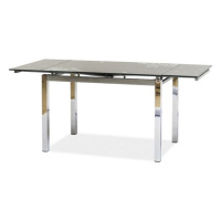 Sconto Jedálenský stôl SIG-GD017 sivá/chróm