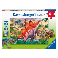 Ravensburger Puzzle Svet dinosaurov 2 x 24 dielikov