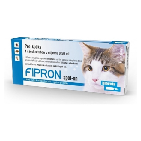 Fipron 50 mg Spot-On Cat sol 3x0,5 ml Bioveta