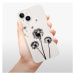 Odolné silikónové puzdro iSaprio - Three Dandelions - black - iPhone 15 Plus