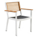 Higold Záhradná jedálenská stolička HIGOLD - York Dining Arm Chair White/Black