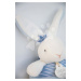 Plyšový zajačik s melódiou Bunny Sailor Music Box Perlidoudou Doudou et Compagnie modrý 14 cm v 