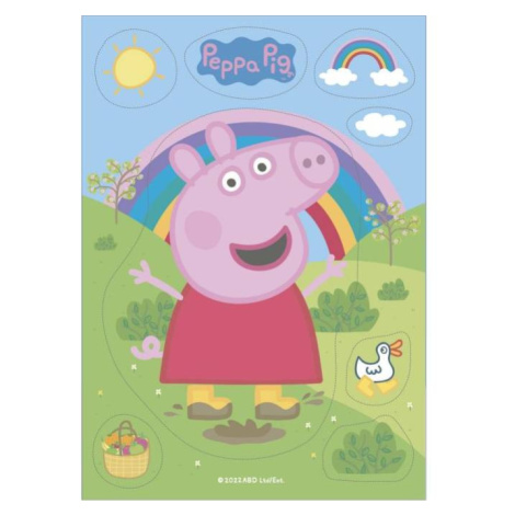 Jedlý papier 20cm prasiatko Peppa 14,8x21 cm - Dekora - Dekora