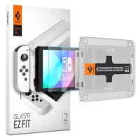 Spigen Glass tR EZ Fit tvrdené sklo pre Nintendo Switch OLED (2 Pack)