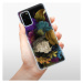 Odolné silikónové puzdro iSaprio - Dark Flowers - Samsung Galaxy S20+