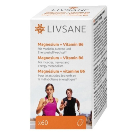 LIVSANE Magnézium + vitamín B6 60 tabliet