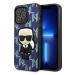 Kryt Karl Lagerfeld iPhone 13 Pro Max 6,7" hardcase blue Monogram Ikonik Patch (KLHCP13XPMNIKBL)