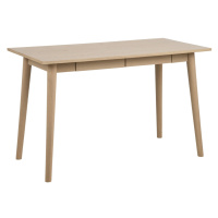 Dkton Dizajnový písací stôl Nahla 120 cm, dub biely