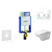 GEBERIT - Kombifix Modul na závesné WC s tlačidlom Sigma20, biela/lesklý chróm + Duravit D-Code 