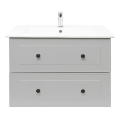 Kúpeľňová skrinka s umývadlom Naturel Forli 100x53x46 cm v šedej farbe mat FORLI100GMU