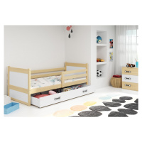 Expedo Detská posteľ FIONA P1 COLOR + ÚP + matrace + rošt ZDARMA, 80x190 cm, borovica/biela
