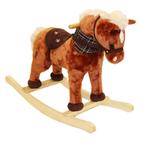 Kôň hojdací s efektmi hnedák Wiky