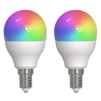 LUUMR Inteligentná LED žiarovka E14 4,9W RGBW CCT Tuya matná 2ks
