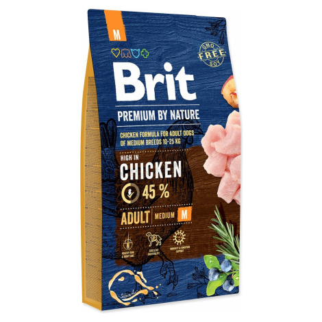 Krmivo Brit Premium by Nature Adult M 8kg