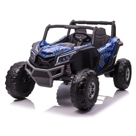 mamido Detské elektrické auto Buggy UTV-MX 4x4 LCD MP4 Spider lakované modré