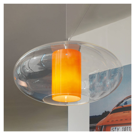 Modo Luce Ellisse závesná lampa plast oranžová